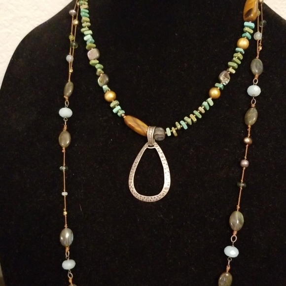 Silpada silk strand beaded necklace - Picture 3 of 4